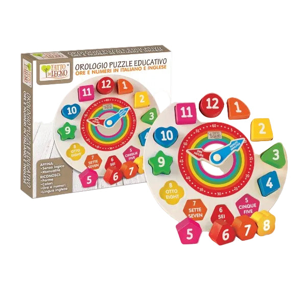 Orologio Puzzle Educativo