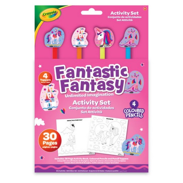 Crayola Eraser Topper & Activity Book Fantastic Fantasy