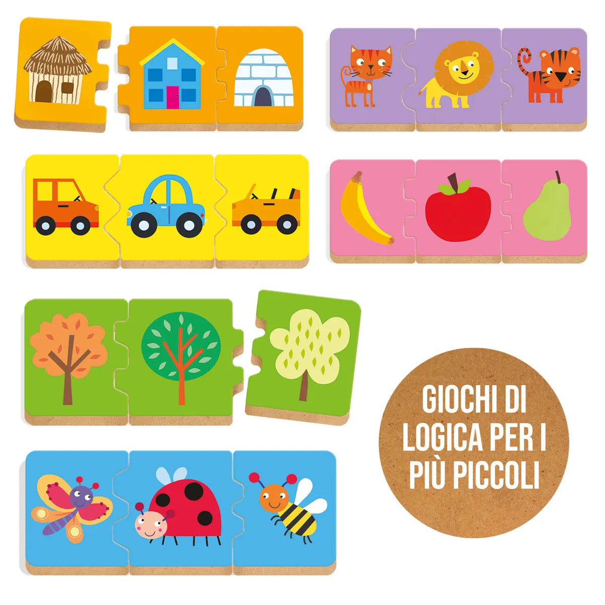 Prime associazioni – ganci didattici per allenare la logica e classificare – 12m+ – headu