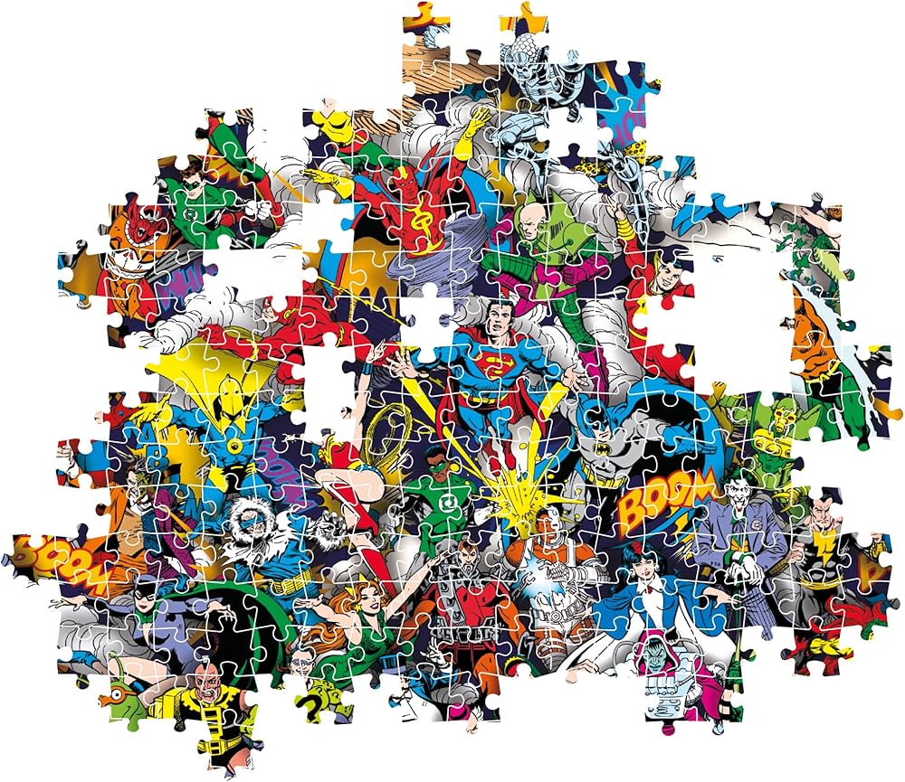 Clementoni - Impossible Puzzle - Dc Comics Justice League - 1000 Pezzi
