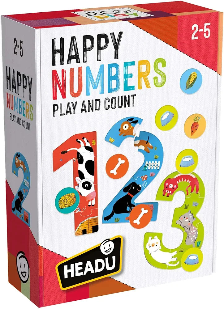 Headu Happy Numbers Play And Count Mu55218 Gioco Educativo