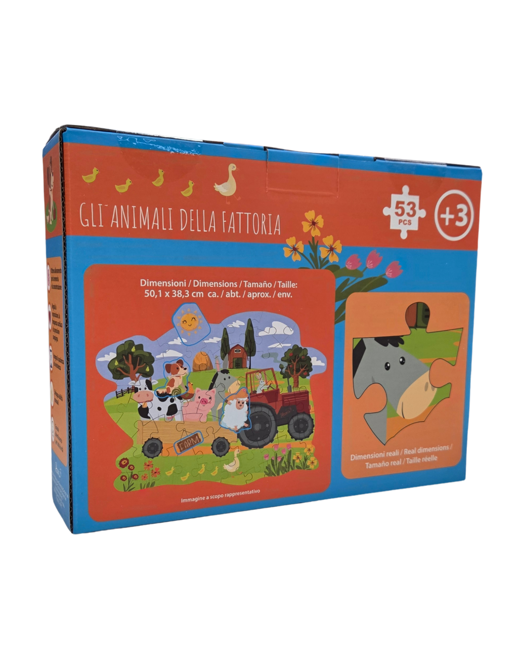 Puzzle - Gli Animali della Fattoria 53pcs