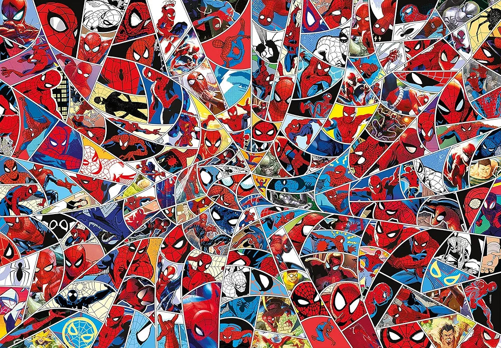Clementoni Impossible Puzzle-Spider-Man - Puzzle, Medium, 1000 pezzi, Multicolor