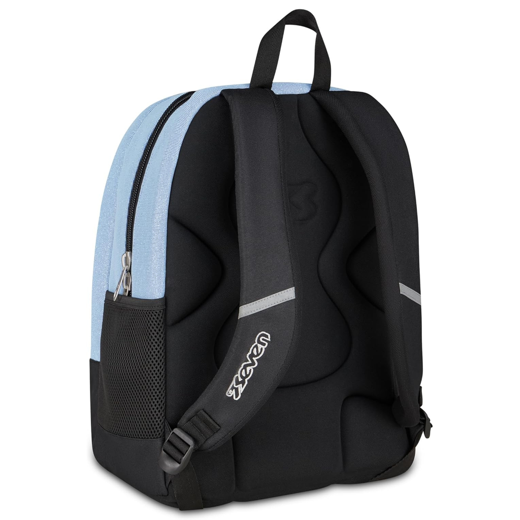 Seven Zaino Dual Made of Stars Glitterato – Doppio Scomparto, Cielo, 32L