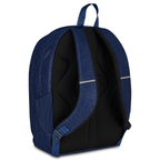 Seven Zaino Doppio Scomparto Tech Shiny – Blu, Effetto Glitter, 29L, Scuola Media e Superiore