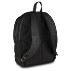 Seven Zaino Doppio Scomparto Tech Shiny – Nero, Effetto Glitter, 29L