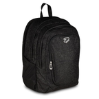 Seven Zaino Doppio Scomparto Tech Shiny – Nero, Effetto Glitter, 29L