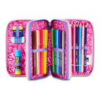 SJ Glowcat - Astuccio Scuola 3 Zip 3D