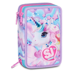 SJ Unicorn Girl - Astuccio Scuola 3 Zip