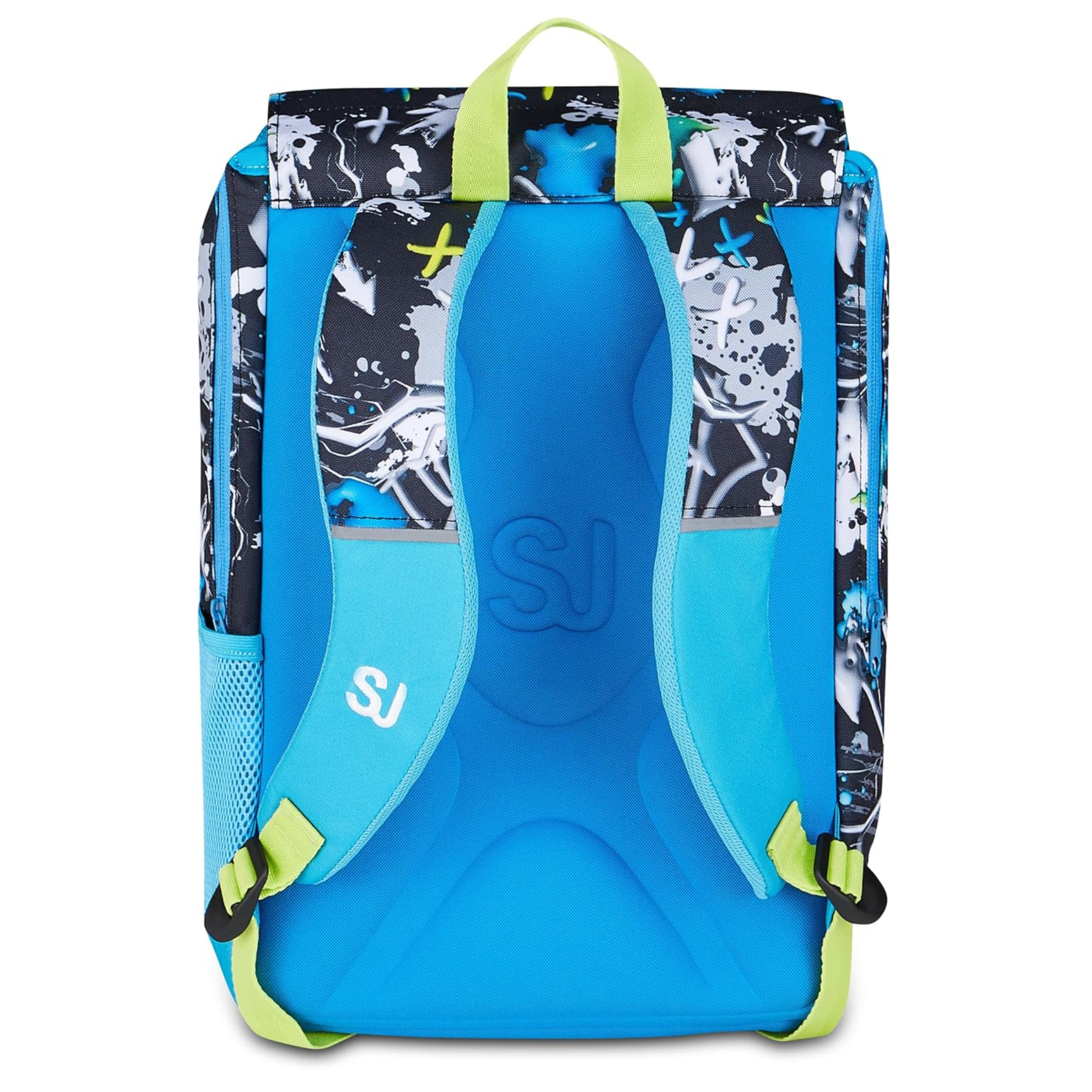 SJ GANG STYLE JAM GANG Zaino Scuola Estensibile Big GLACE PANTHER BOY, Celeste, 24 L