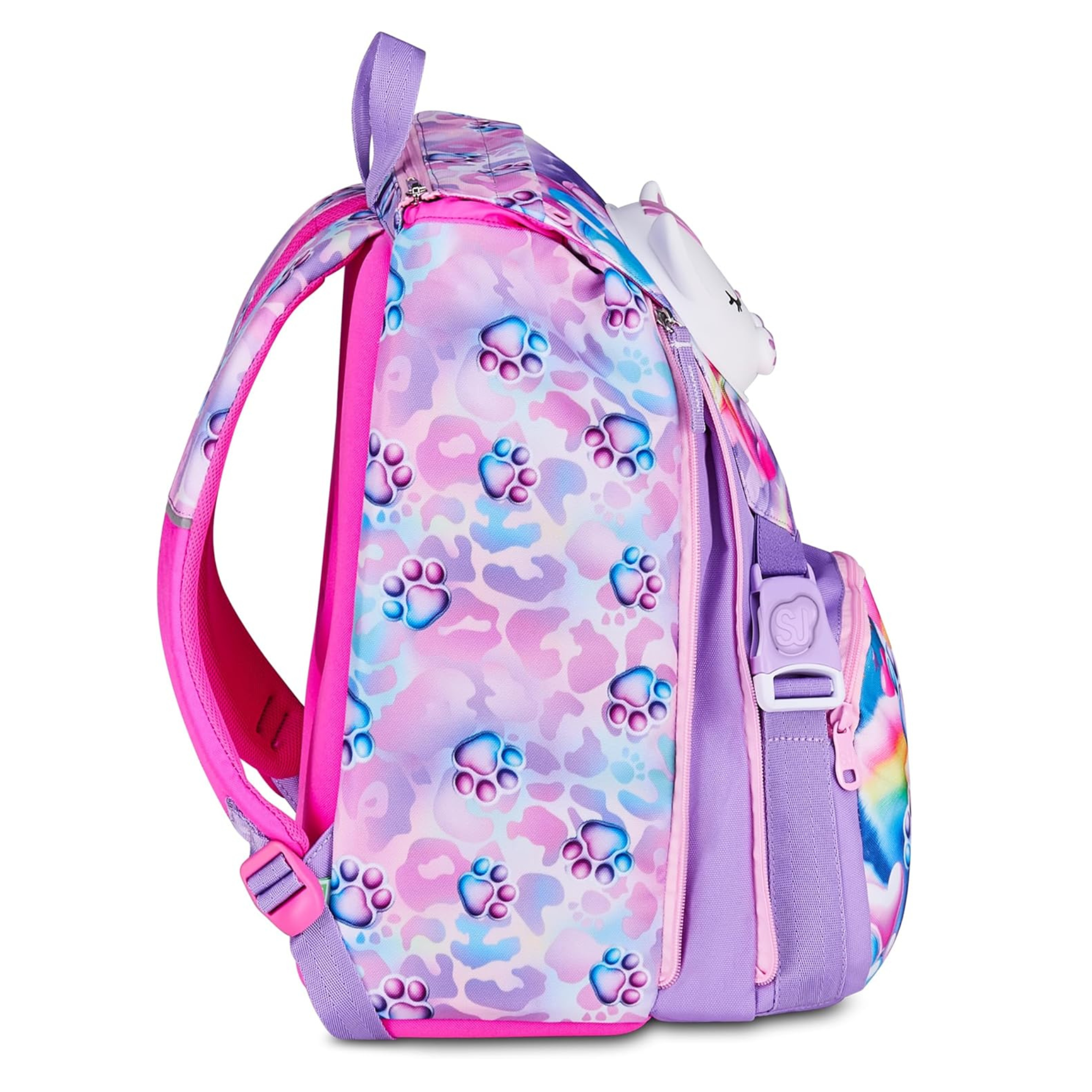 SJ GANG STYLE JAM GANG Zaino Estensibile GLOWCAT, Rosa, 24L