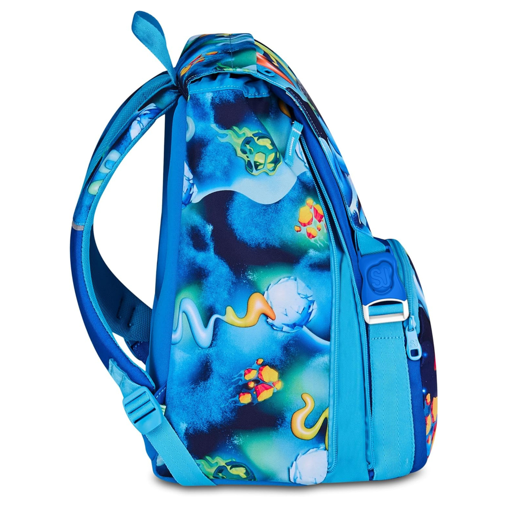 SJ GANG STYLE JAM GANG Zaino Scuola Estensibile SPACE RIDE, Blu, 24L