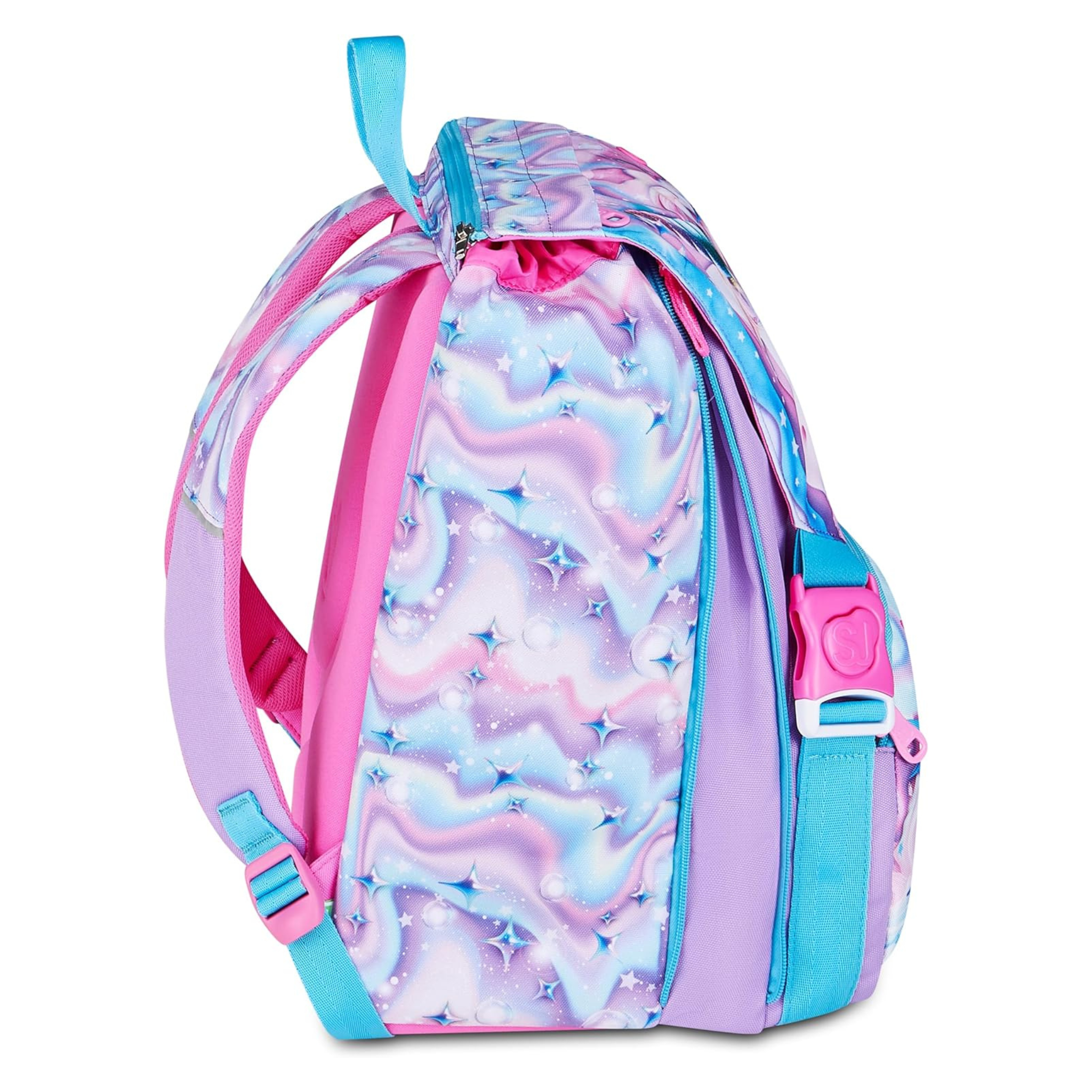 SJ GANG STYLE JAM GANG Zaino Scuola Estensibile Big LED UNICORN GIRL, Rosa, 24 L